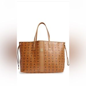 MCM Large Liz Tote in Brown Cognac